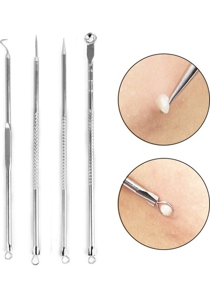 Adet/takım Akne Siyah Nokta Kaldırma Iğneleri Comedone Belmish Extractor Akne Tedavisi Gözenek Temizleme Kanca Yüz Cilt Bakımı Güzellik Araçları (Yurt Dışından) fiyatları