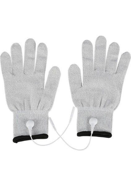 Çift Onlarca Makine Iletken Eldiven Yüz Masajı Elektro Terapi Elektrot El Masaj Eldiveni Elektroterapi Kurşun Tellerl（l） (Yurt Dışından)