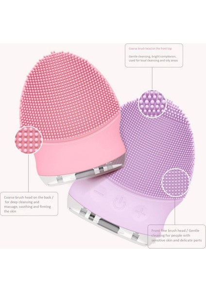 Elektrikli Yüz Temizleme Fırçası Isıtma Elektrikli Silikon Derin Gözenek Temizleme Fırçası Aracı Masaj (Yurt Dışından)