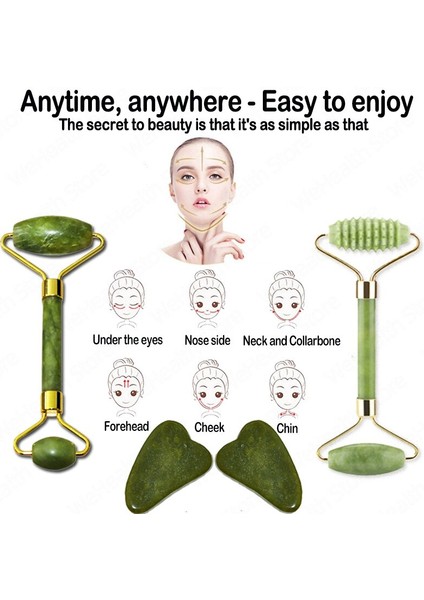 Doğal Yüz Masajı Guasha Yeşim Rulo Kazıyıcı Yüz Cilt Bakımı Araçları Rulo Masaj Microniddle Yüz Temizleyici Cilt Bakımı (Yurt Dışından) modelleri