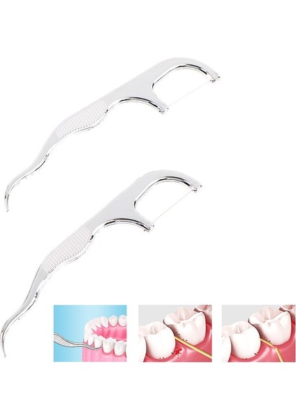 Paslanmaz Çelik Kürdan Seti Diş Diş Ipi Kullanımlık Kürdan Taşınabilir Kürdan Ipi Diş Temizleyici Ağız Temizleme (Yurt Dışından) fırsatları