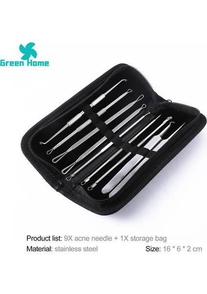 Yeşil Ev Siyah Nokta Iğnesi Hücre Sivilcelerini Kolayca Temizleyen Siyah Nokta Klipsi Cımbız (Yurt Dışından) indirimleri