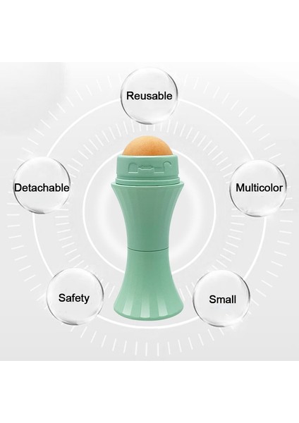 2in1 Doğal Volkanik Yüz Masajı Emici Yağ Kontrolü Mat Makyaj Cilt Bakımı Aracı Yüz Temizleme Yağı Emme Rulo Topu (Yurt Dışından) modelleri