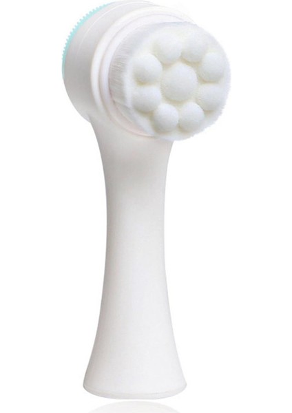 Çift Taraflı Silikon Yüz Temizleyici Yıkama Fırçası Yumuşak Hafif Fiber Yüz Temizleme (Yurt Dışından)