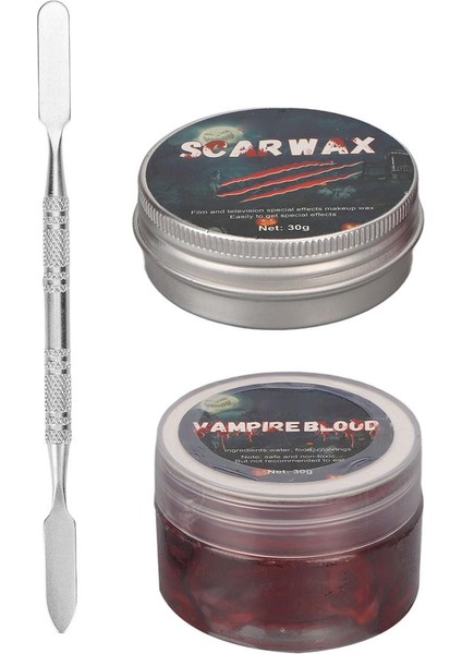 Hao Kan Cadılar Bayramı Sfx Makyaj Seti Formu Yara Yarası Güvenli Cilt Dostu Parti Için Çok Amaçlı Özel Efektler (Yurt Dışından)