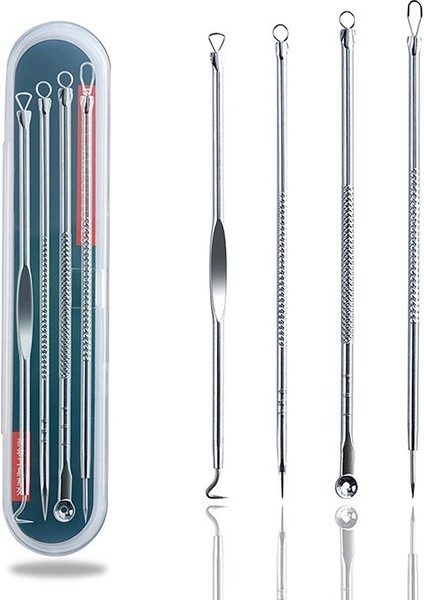 Adet Paslanmaz Çelik Akne Temizleme Iğneleri Sivilce Siyah Nokta Remover Araçları Kaşık Yüz Cilt Bakımı Araçları Iğneler Yüz Gözenek Temizleyici (Yurt Dışından) fiyatları