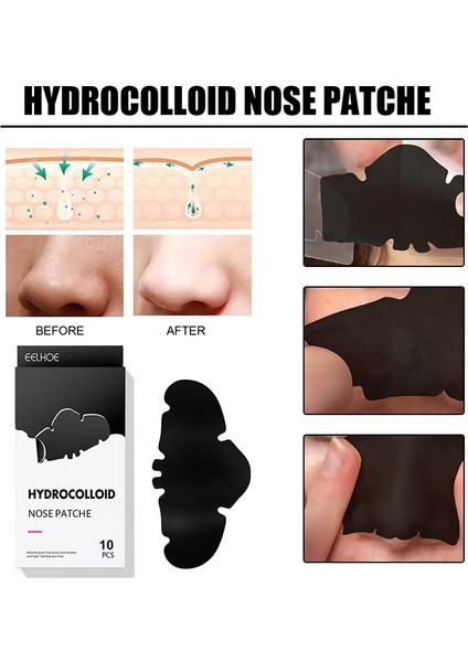 Burun Siyah Nokta Remover Maske Derin Temizlik Cilt Bakımı Gözenekleri Küçültmek Siyah Nokta Gözenekleri Siyah Nokta Sökücü Akne Peel Maskesi Temizleme Yaması (Yurt Dışından) fırsatları