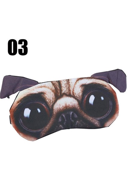Sevimli Kedi Uyku Maskesi Doğal Uyku Göz Maskesi Siperliği Kapak Gölge Göz Bandı Kadın Erkek Yumuşak Taşınabilir Seyahat Eyepatch3（3） (Yurt Dışından)
