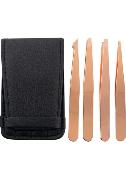 Parça Kaş Cımbız Seti-Çeşitli Sivri ve Açılı Pembe Altın (Yurt Dışından) indirimleri