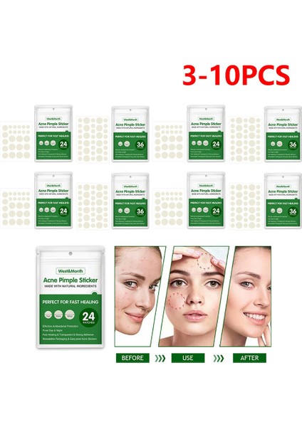 3/5/10 Takım Güzellik Akne Araçları Hidrokolloid Akne Yama Seti Cilt Etiketi Sökücü Sivilce Ana Hidrokolloid Yama Yüz Cilt Bakımı (Yurt Dışından)