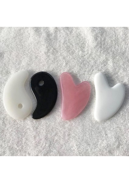 Adet Balmumu Guasha Kazıyıcı Yeşim Yüz Masajı Akupunktur Gua Sha Kazıma Tahtası Akupunktur Noktası Yüz Göz Bakımı Spa Masaj Aracı (Yurt Dışından)