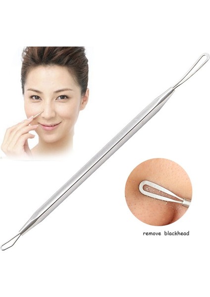 Paslanmaz Çelik Siyah Nokta Çıkarıcı Iğneler Aracı Komedon Çıkarıcı Sivilce Leke Yüz Cilt Bakımı Güzellik Araçları Akne Cımbız (Yurt Dışından) fırsatları