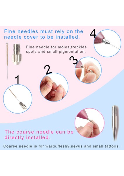 Evrensel Aksesuarlar Köstebek Lazer Plazma Temizleme Kalemi Değiştirilebilir Ince Ince Iğneler Kapak Corase Kalın Iğne Cilt Noktası Dedicatedfine Needle 50X (Ince Iğne 50X) (Yurt Dışından) fiyatları