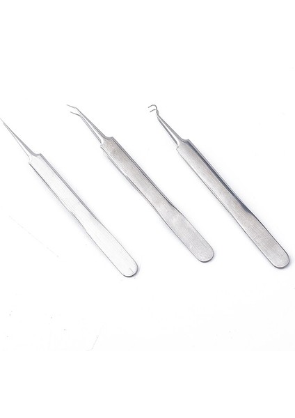 Adet Profesyonel Cımbız 3 Tasarımlar Tırnak Sanat/yüz Bakımı/kirpik Uzatma Siyah Nokta Akne Leke Sivilce Araçları (Yurt Dışından) indirimleri