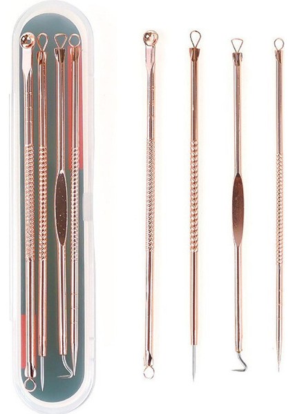 Adet Siyah Nokta Siyah Nokta Akne Komedon Sivilce Leke Sökücü Cilt Bakımı Kadın Güzellik Akne Tedavisi Gözenek Temizleyici Iğne Kancarosegold (Rosegold) (Yurt Dışından)