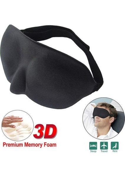 3D Uyku Göz Maskesi Gölge Siperliği Yumuşak Taşınabilir Ev Seyahat Göz Bandı Göz Güzellik Cihazları Göz Bakımı Rahatlama Göz Masajıpembe (Pembe) (Yurt Dışından)