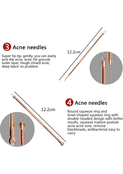 4 Adet/takım Siyah Nokta ve Sivilce Temizleme Iğneleri Akne Sökücü Siyah Kafa Gözenek Temizleyici Derin Temizlik Aracı Yüz Cilt Bakımı Araçları (Yurt Dışından) fırsatları