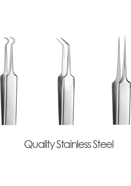 3 Adet/grup Akne Iğne Cımbız Siyah Nokta Leke Sivilce Kaldırma Sivri Viraj Gib Kafa Yüz Bakımı Araçları Comedone Akne Çıkarıcı (Yurt Dışından) modelleri