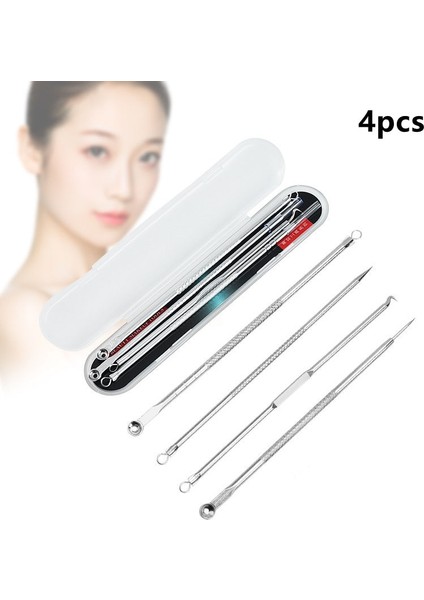 4 Adet Gümüş Akne Siyah Nokta Komedon Siyah Sivilce Leke Çıkarıcı Cilt Bakımı Kadın Güzellik Akne Tedavisi Gözenek Temizleyici Needlegül Altın (Gül Altın) (Yurt Dışından) modelleri