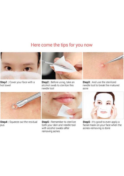 Paslanmaz Çelik Iğne Seti 4 Adet/takım Profesyonel Siyah Nokta Kaldırma Sivilce Çıkarıcı Aracı (Yurt Dışından) indirimleri