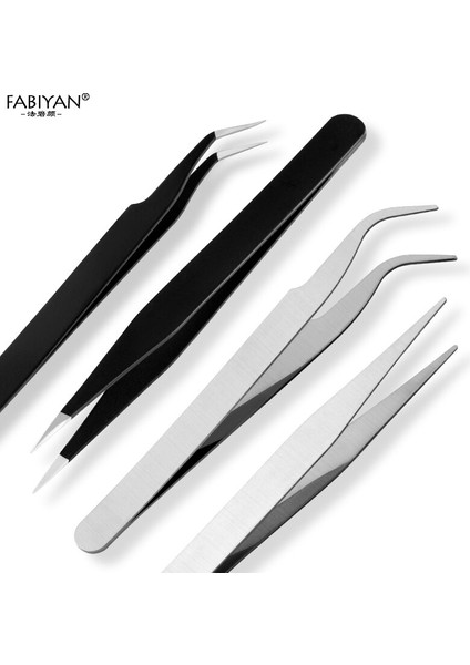 2 Adet Paslanmaz Çelik Toplama Tırnak Sanat Aracı Anti-Manyetik Makası Kesme Cımbız Kavisli Düz Yapay Elmas Glitter (Yurt Dışından) fiyatları