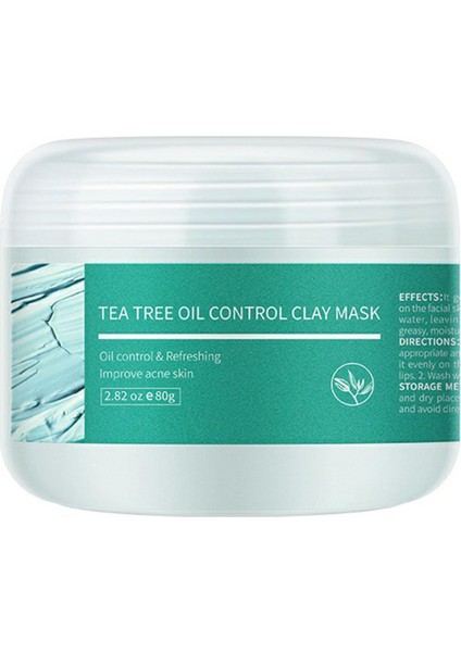 Çamur Yüz Cilt Temizleme Maskesi Doğal Özlü Gözenekleri Küçültmek Yağ Kontrolü (Yurt Dışından)