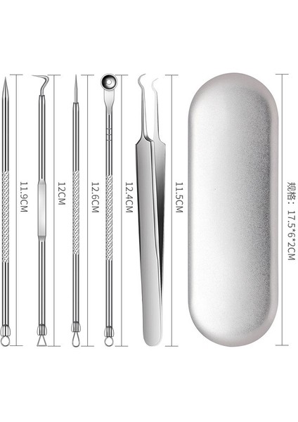 4 5 7 9 Adet Paslanmaz Çelik Siyah Nokta Remover Araçları Kiti Whitehead Sivilce Nokta Komedon Akne Çıkarıcı Sökücü Popper Güzellik Araçları (Yurt Dışından) fırsatları