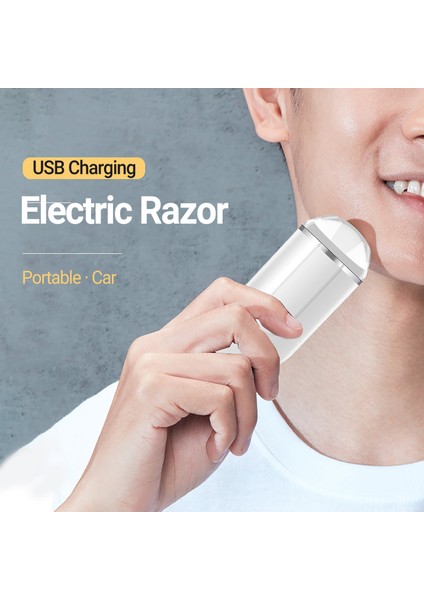 Trendygirl Elektrikli Sakal Düzeltici Güvenli Erkekler Şık Mini Taşınabilir Elektrikli Tıraş Makinesi (Yurt Dışından) fırsatları