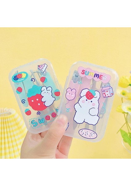 Manikür Seti Ev 7 Adet/takım Tırnak Bakım Setleri Sevimli Çivi Aksesuarları ve Araçları Paslanmaz Çelik Profesyonel Tırnak Makası (Yurt Dışından)