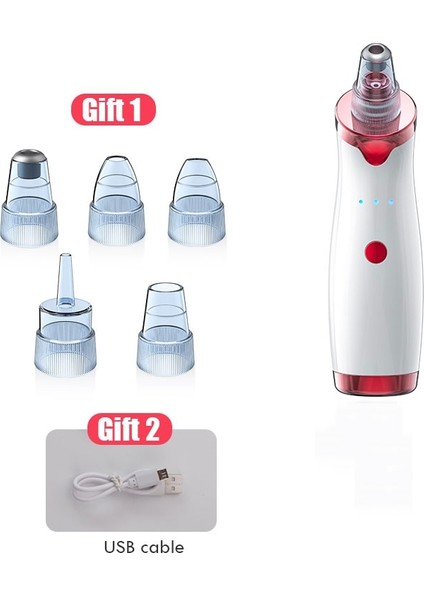 Siyah Nokta Giderici Yüz Elektrikli Akne Temizleyici Siyah Nokta Siyah Nokta Elektrikli Süpürge Aracı Siyah Noktalar Gözenek Temizleyici Machinetype 2 Çantalı (Tip 2 Çantalı) (Yurt Dışından) fiyatları