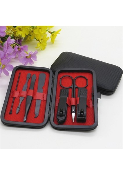 Adet/takım Yeni Siyah Paslanmaz Çelik Manikür Tırnak Makası Pedikür Seti Taşınabilir Seyahat Hijyen Seti Tırnak Giyotin Kesici Alet Seti (Yurt Dışından) fiyatları
