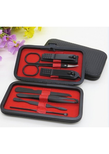 Adet/takım Yeni Siyah Paslanmaz Çelik Manikür Tırnak Makası Pedikür Seti Taşınabilir Seyahat Hijyen Seti Tırnak Giyotin Kesici Alet Seti (Yurt Dışından) fırsatları