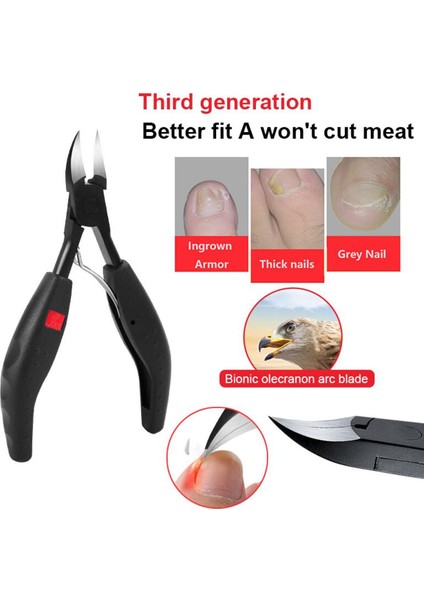 1/2 Adet Paslanmaz Çelik Tırnak Tırnak Makası Makası Clipper Manikür Pedikür Araçları Kolu Ölü Cilt Makas Tırnak Sanat Aracı (Yurt Dışından)