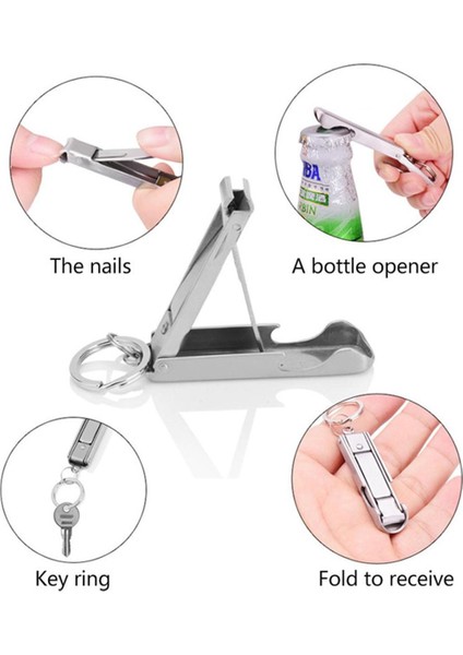 Edc Çok Amaçlı Anahtarlık Düzeltici Cep Çok Aletli Anahtarlık Anahtarlık Döşemesi Manikür Açık Kamp Katlama Makası Tırnak Makası Kesici (Yurt Dışından)