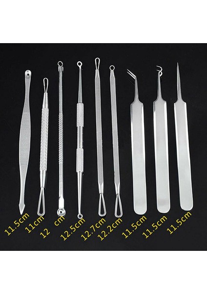 Adet Siyah Nokta Remover Araçları Çıkarıcı Akne Sivilce Leke Popper Klipler Araçları Kiti Yüz Gözenek Cilt Bakımı Aracı (Yurt Dışından)