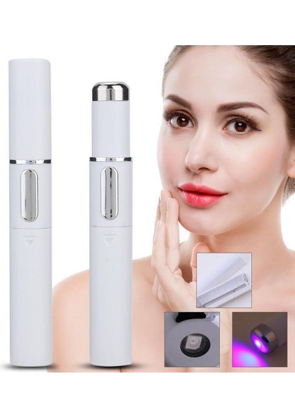 Blu-Ray Akne Çıkarma Aracı Çil Köstebek Karanlık Nokta Temizleme Makinesi Cilt Yüz Güzellik Kalemi (Yurt Dışından)