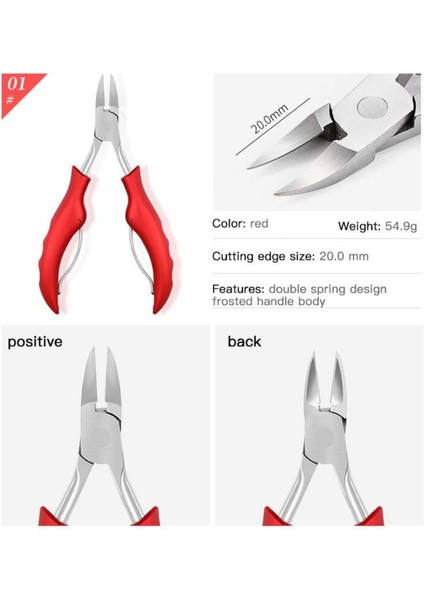 Tırnak Sanat Manikür Araçları Tırnak Makası Olecranon Forseps Ayak Tırnağı Kesiciler Paronychia Ölü Cilt Sökücü Tırnak Oluk Forseps Araçları (Yurt Dışından)