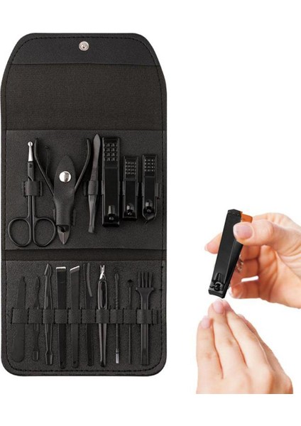 Tırnak Makası Seti 16 Parça Tırnak Bakım Seti Profesyonel Pedikür Seti Erkekler Için Bakım Seti Hediye Koca Erkek Arkadaşı Ebeveynler Kadın (Yurt Dışından)