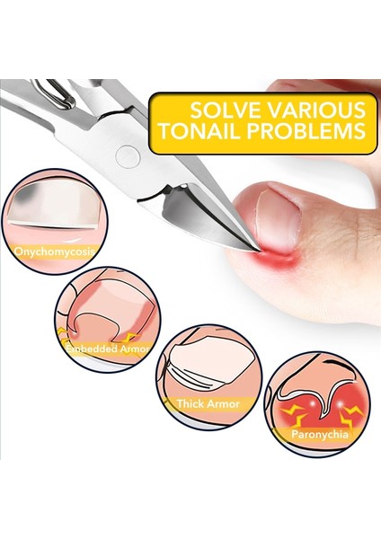 1 Adet Batık Tırnak Makası Aksesuarları ve Manikür Araçları Kalın Ayak Tırnaklarını Makası Kenar Kesici Giyotin Tırnak Makası Pedikür (Yurt Dışından) modelleri