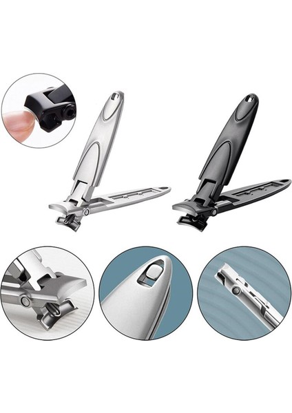 Paslanmaz Çelik Tırnak Makası Ultra-Ince Tırnak Makası Profesyonel Tırnak Kesiciler Manikür Tırnak Pense Aksesuarları (Yurt Dışından)