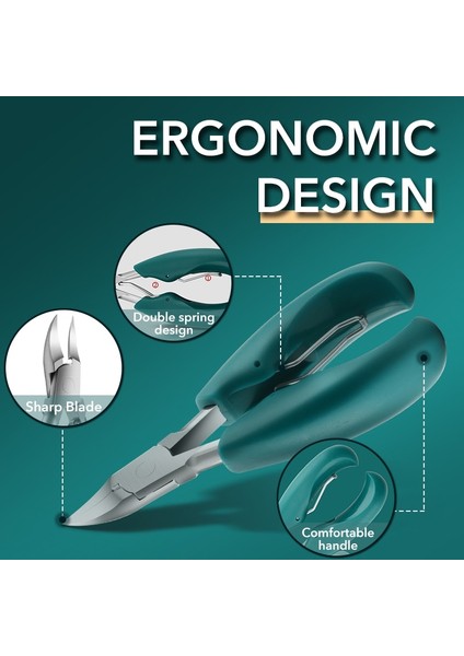 1 Adet Profesyoneller Ingrwon Ayak Tırnağı Makası Ayak Hastalıkları Uzmanı Için Kalın Çivi Makası Paronychia Kesiciler Makas Manikür Aracı Ürünleri (Yurt Dışından) modelleri