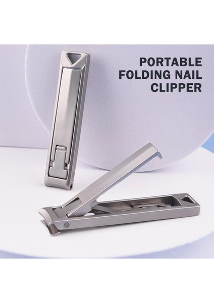 Taşınabilir Katlanır Tırnak Makası Çelik Tırnak Pedikür Güzellik Makası Manikür Yüzükler Clippers Ayak Araçları Kesici F L6U5 (Yurt Dışından)
