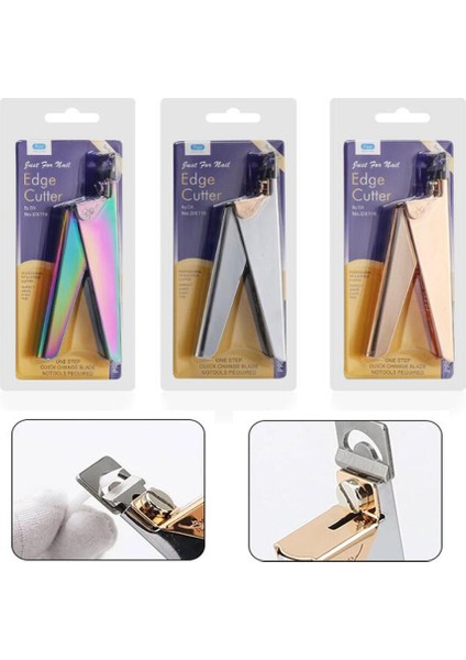 Çok Şekilli Tırnak Kenar Kesici/3 Yollu Akrilik Tırnak Makası, Tırnak Giyotin Manikür Pedikür Makas/yanlış Tırnak Tırnak Makası Üzerinde Basın (Yurt Dışından)