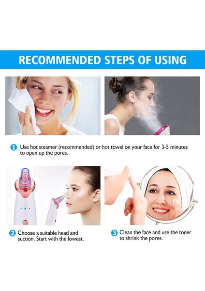 Vakumlu Siyah Nokta Remover Yüz Siyah Noktalar Temizleyici Beyaz Nokta Sivilce Temizleme Araçları Gözenek Akne Sivilce Kaldırma Yüz Güzellik Temiz (Yurt Dışından) fırsatları