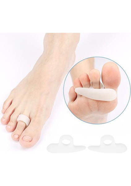 Tek Delikli Ayak Ağrısı Giderici Silikon Parmak Ayırıcı Çekiç Parmak Ortezi - Mikly Beyaz (Yurt Dışından) modelleri
