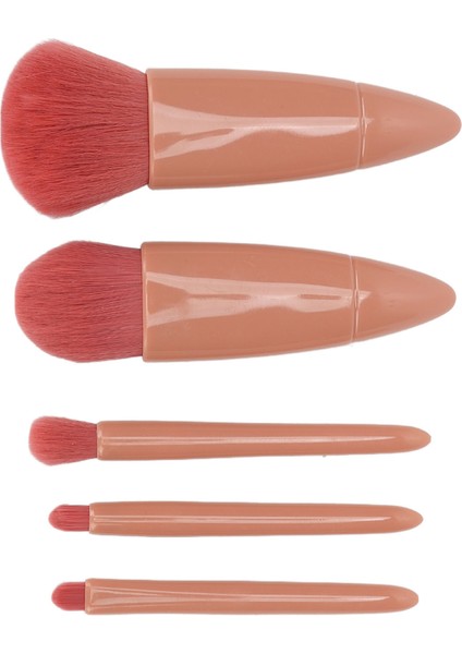 Hao Kan 5 Adet Makyaj Fırça Seti Göz Farı Gevşek Ayar Pudra Taşınabilir Komple Ayna Kozmetik Fırça Seti (Yurt Dışından) indirimleri