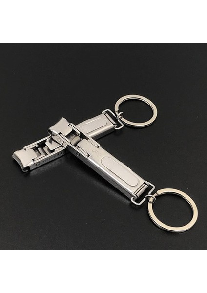 Paslanmaz Çelik Katlanabilir Ayak Tırnak Makası Kesici Erkek Kadın Parmak Ayak Tırnağı Makas Tırnak Giyotin Anahtarlık Manikür Pedikür Aracı (Yurt Dışından)