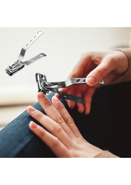 2x Paslanmaz Çelik Tırnak Ipuçları Clipper Giyotin Manikür Nail Art Ayak Parmakları Clippers Araçları (Yurt Dışından) fiyatları