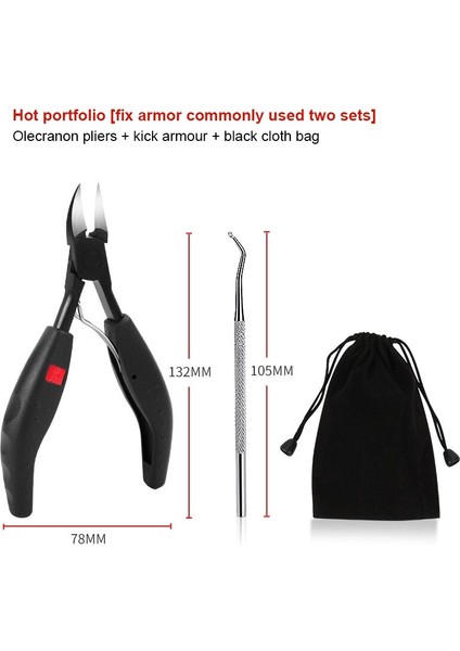 Profesyonel Tırnak Makası Düzelticiler Seti Paronychia Ağır Kalın Ayak Tırnak Makası Manikür Makası ve Pedikür Pense Aracı (Yurt Dışından) fırsatları