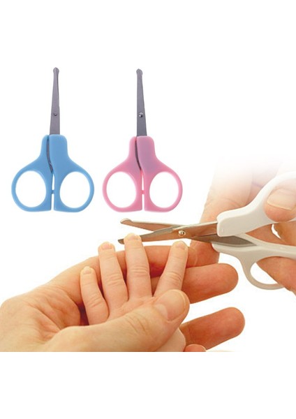 50LD Tırnak Makası Bebek Çivi Kesici Bakım Hemşirelik Bakımı Yenidoğan Çocuk Güvenliği Paslanmaz Çelik Makas Rastgele Renk Yuvarlak Ucu (Yurt Dışından)